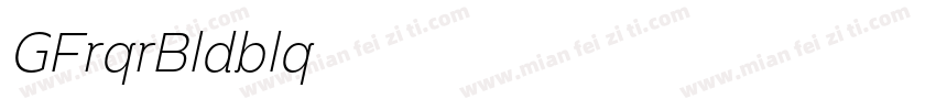 AGFriquer BoldObliqu字体转换